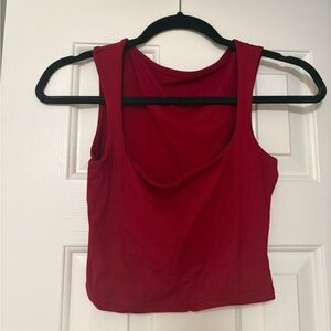 Red Sleeveless Women's Top